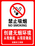 禁止吸烟创建无烟环境