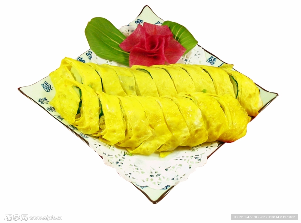 脆皮山菌蛋卷
