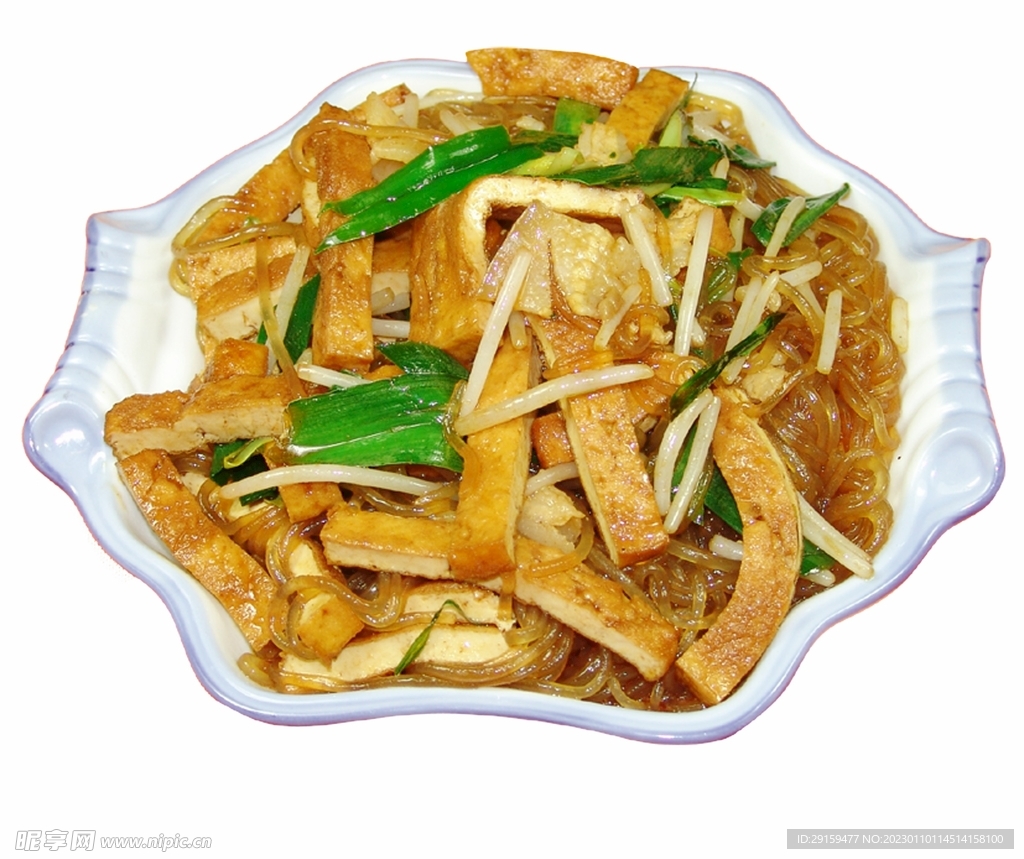 豆腐炒粉條