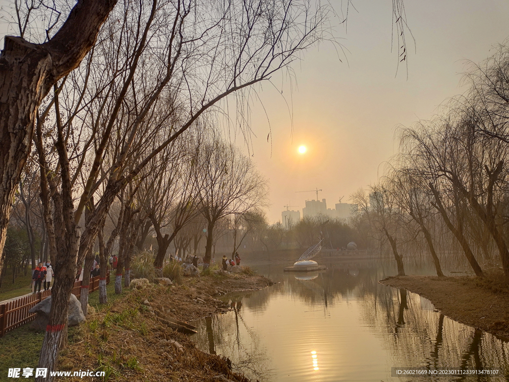 公園夕陽