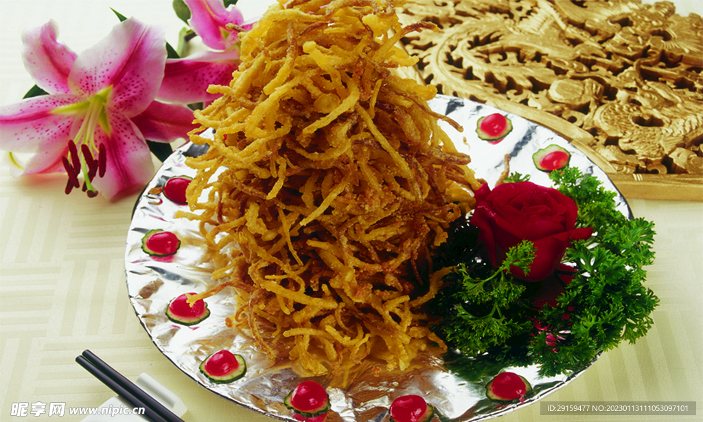 金沙焗金針菇