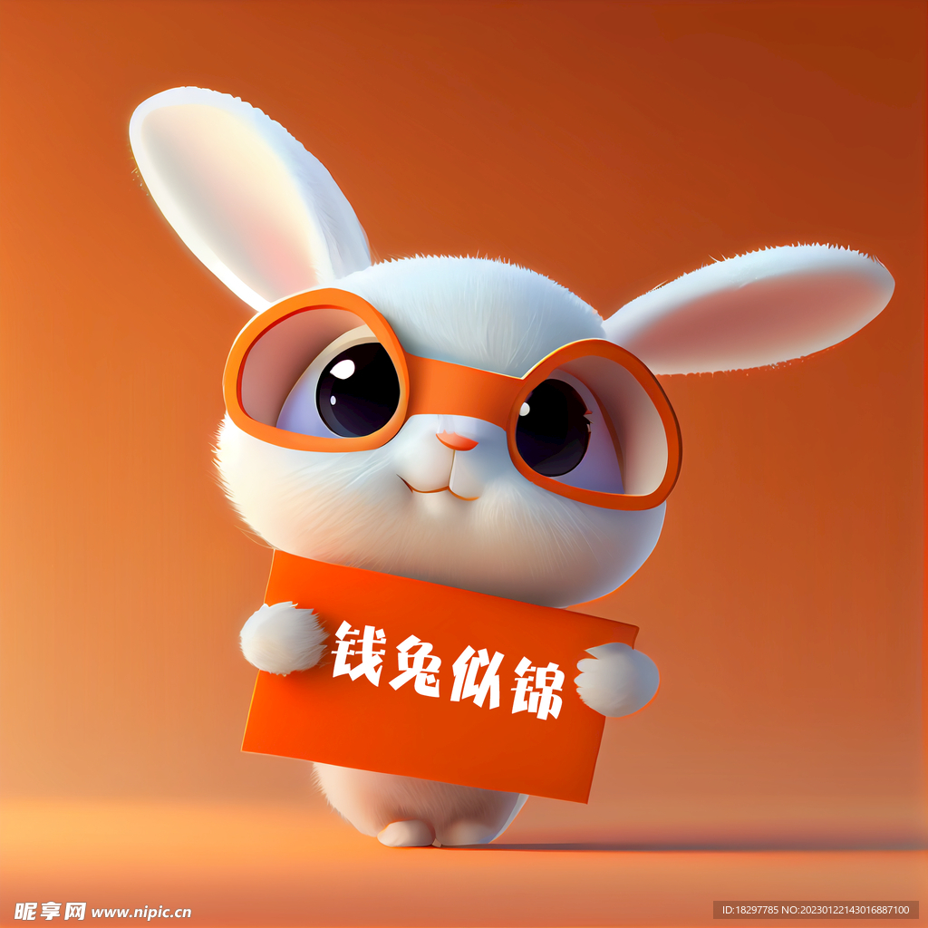 可愛的小兔子