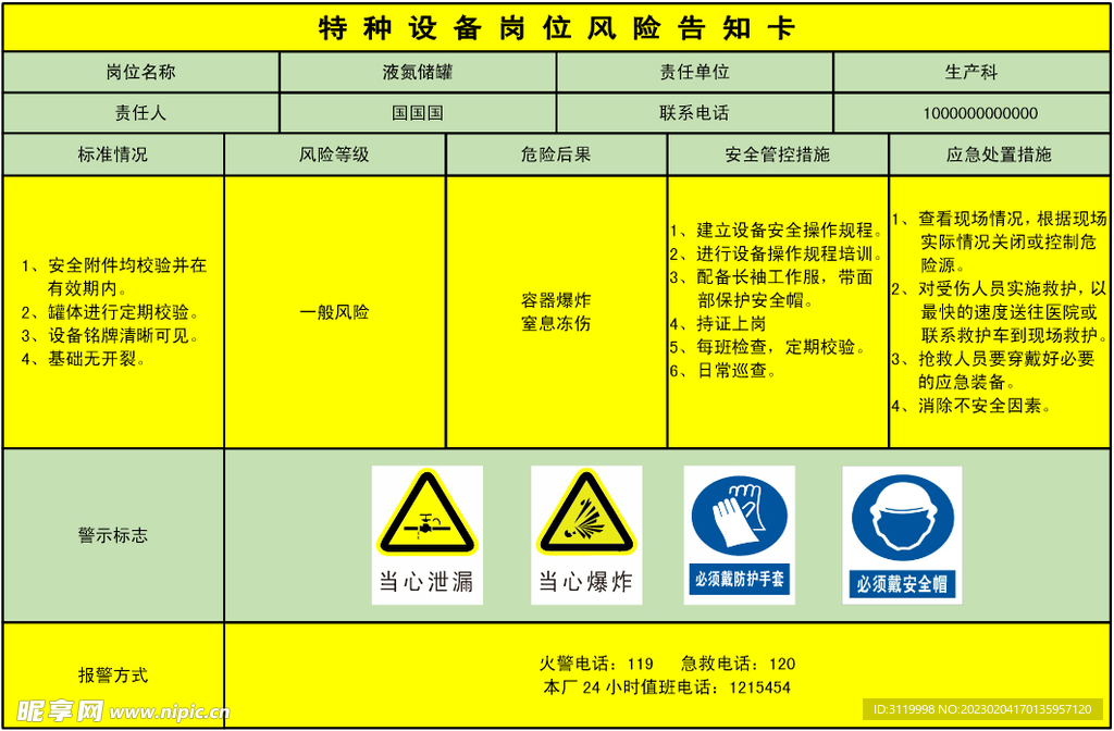 二氧化碳告知牌