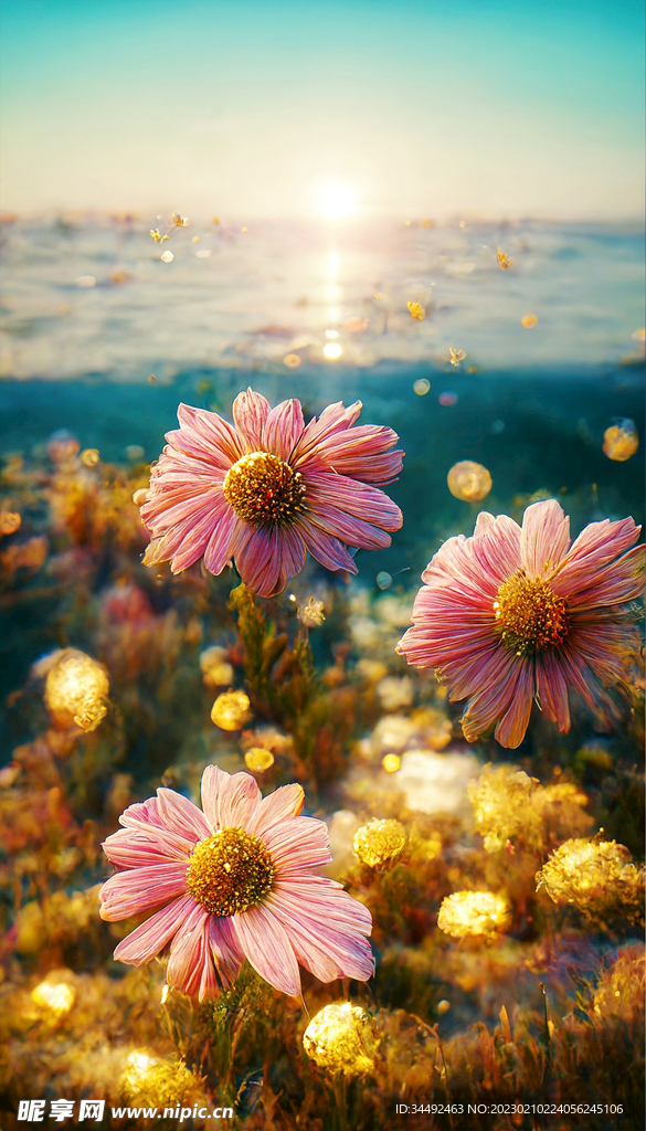 粉色雛菊
