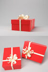 C4D红色礼物盒 礼品盒