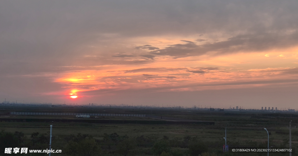 橙色天空
