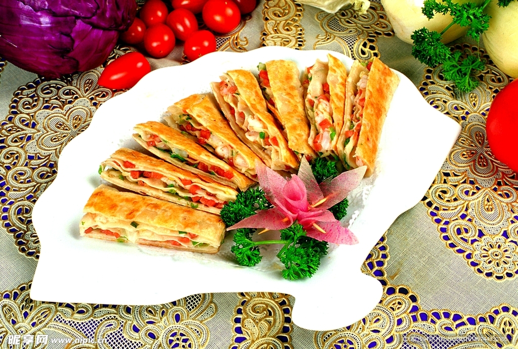 蝦仁薄餅