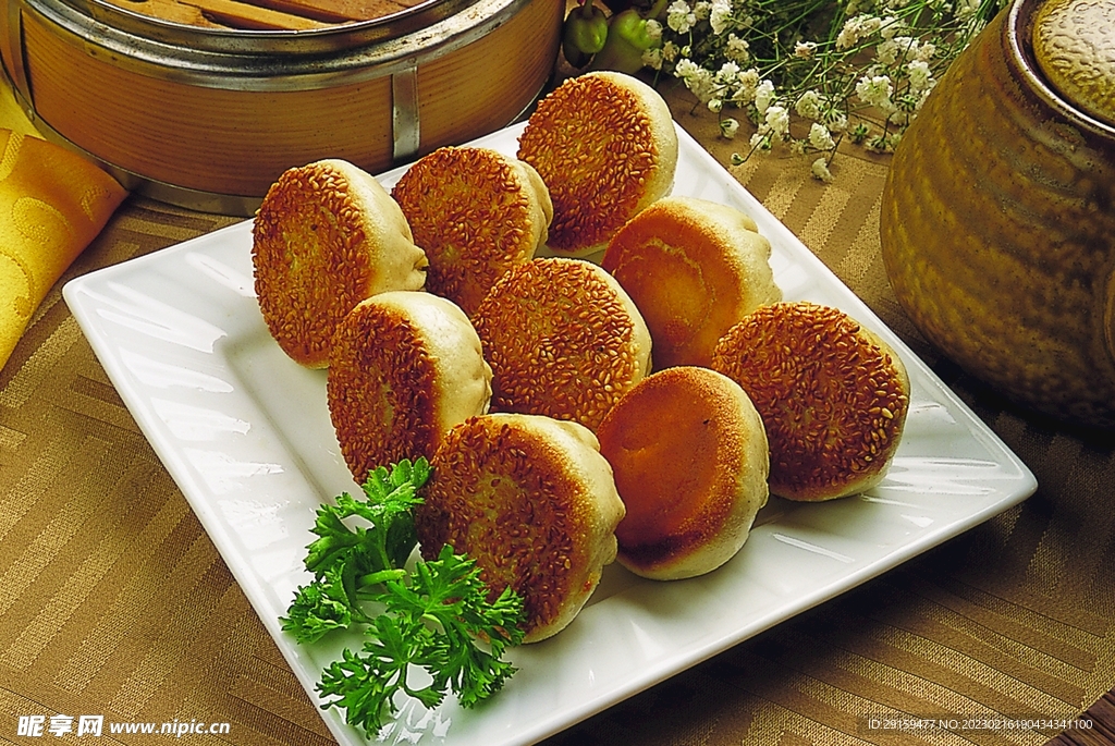 芝麻煎包