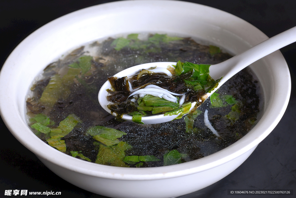 紫菜銀魚湯