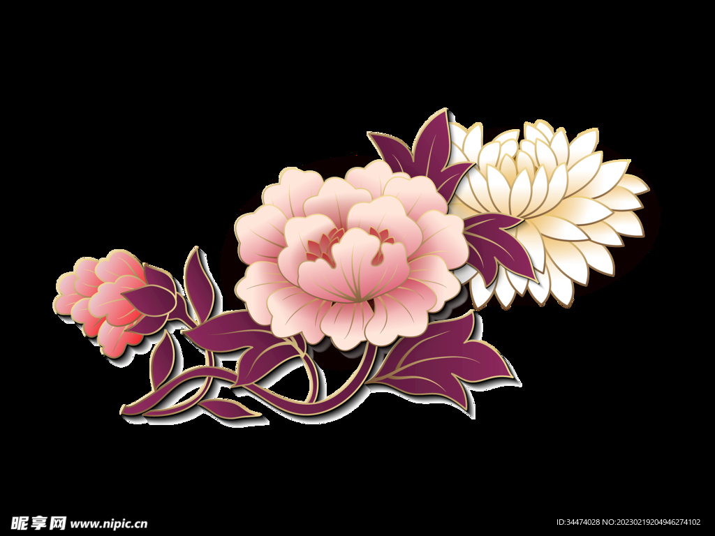 粉色桃花 素材