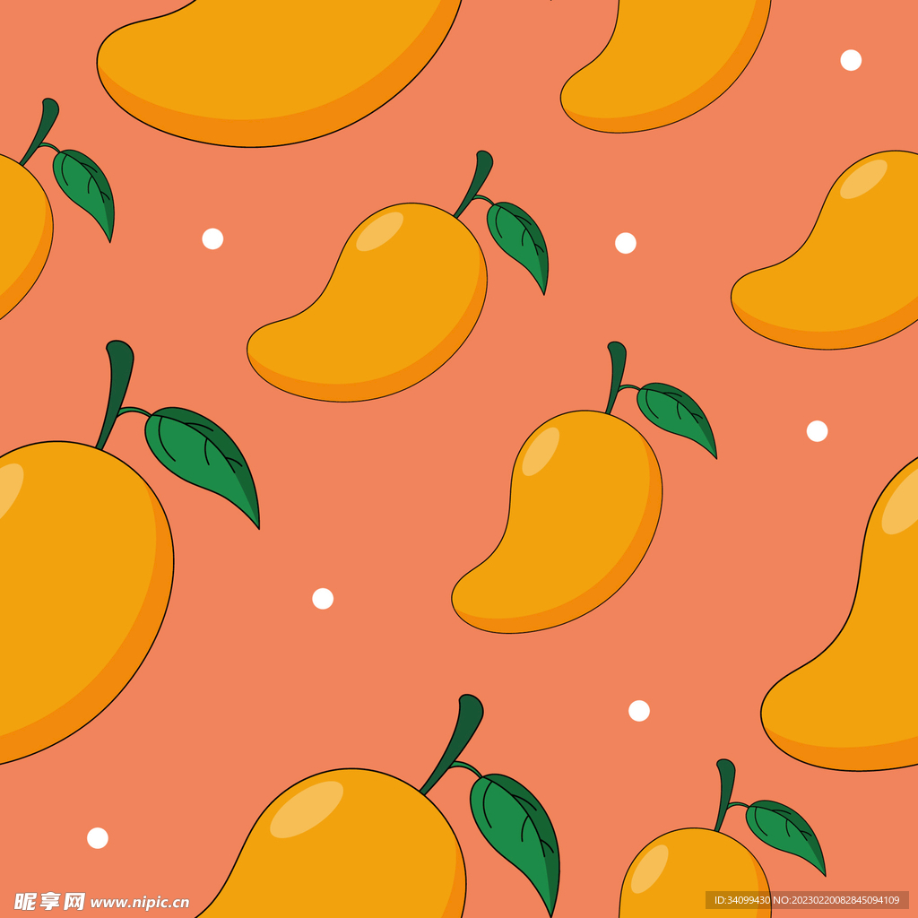 芒果图案