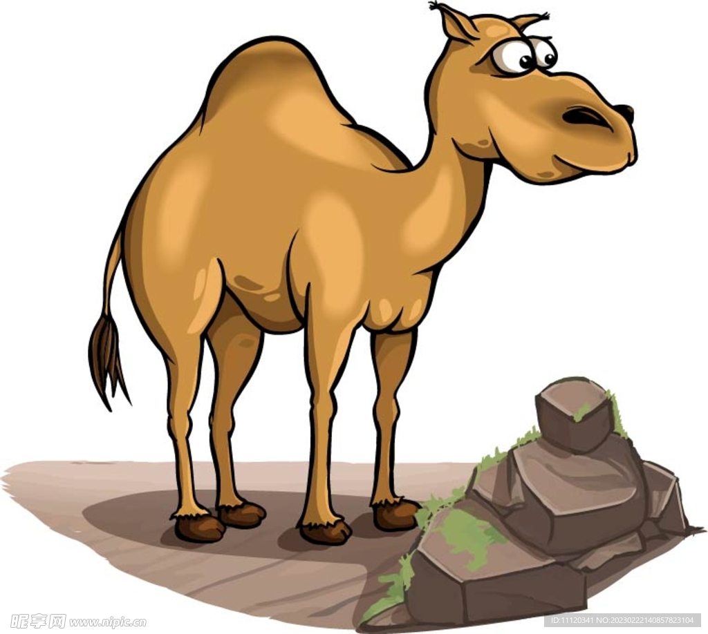 卡通骆驼矢量素材