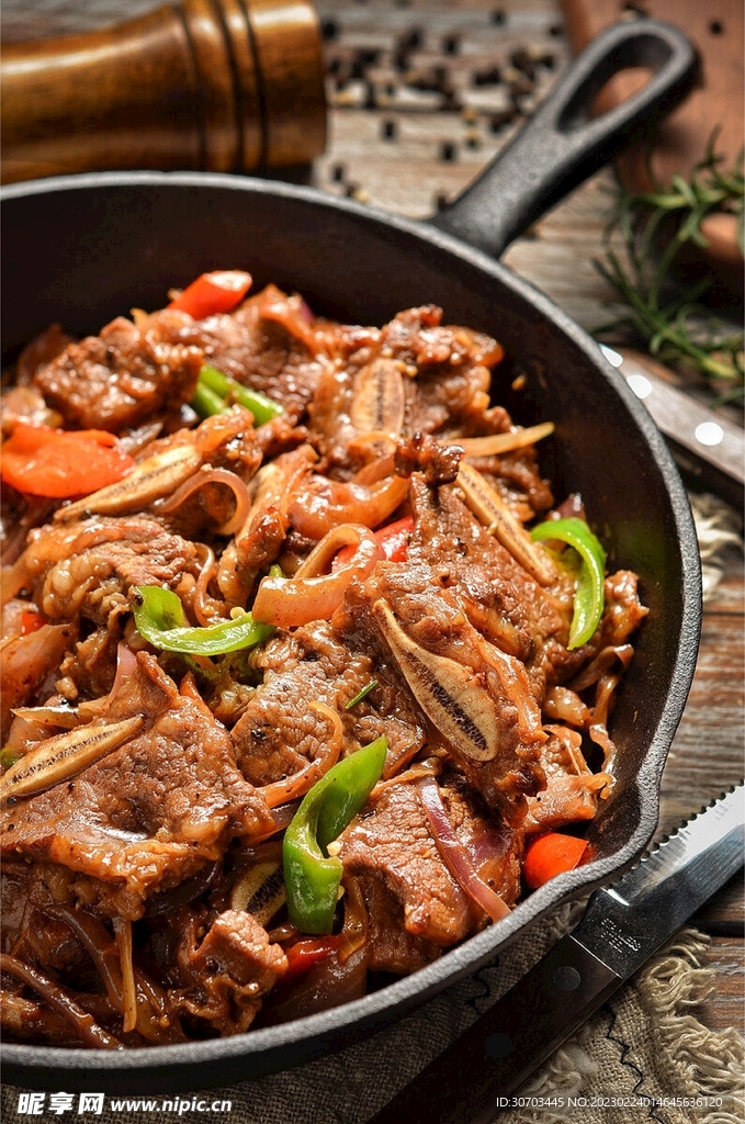 鐵板牛肉