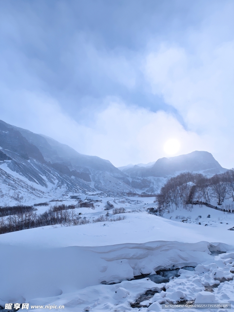 长白山雪景