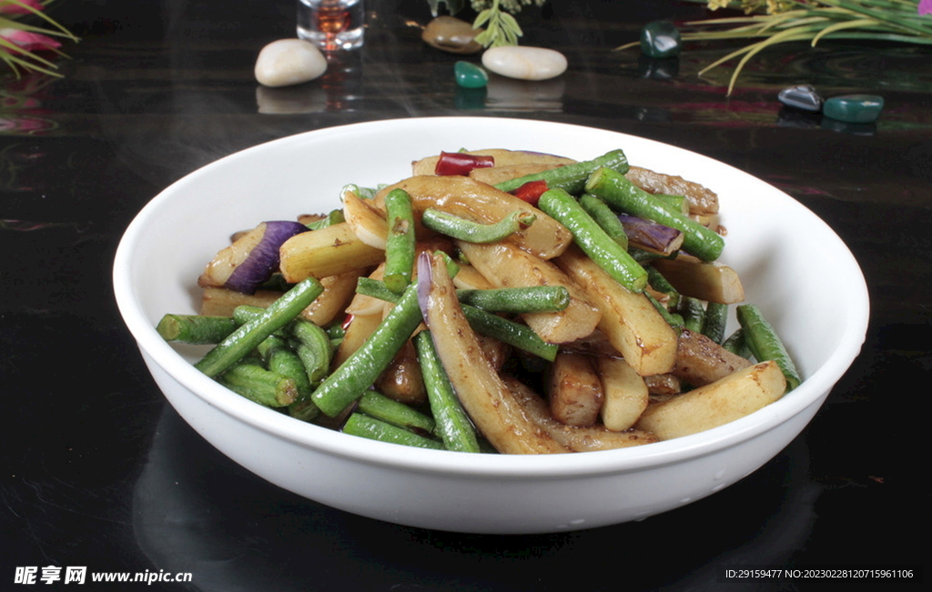茄子炒豆角