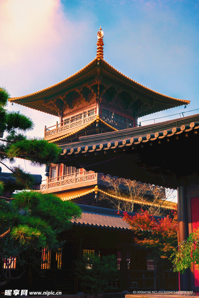 復(fù)古庭院建筑