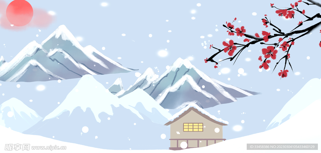冬天雪山