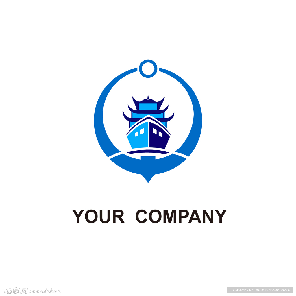 轮渡海运logo设计