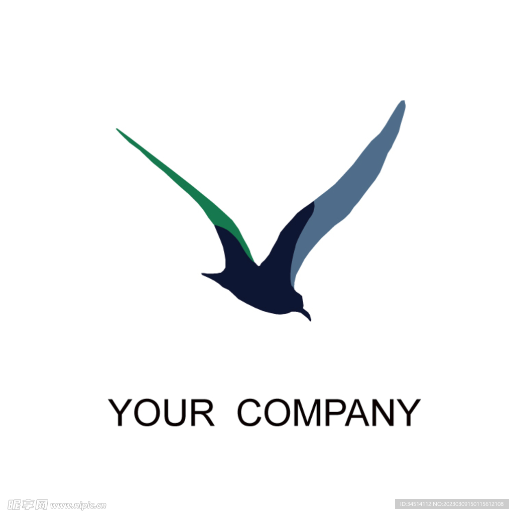 高山飞鸟logo设计