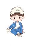 卡通手繪男寶