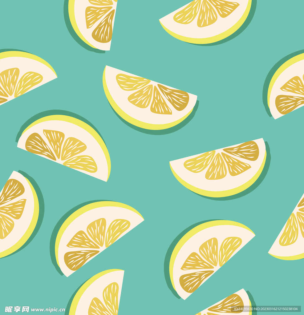 柠檬片图案