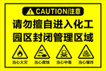 化工厂警示牌