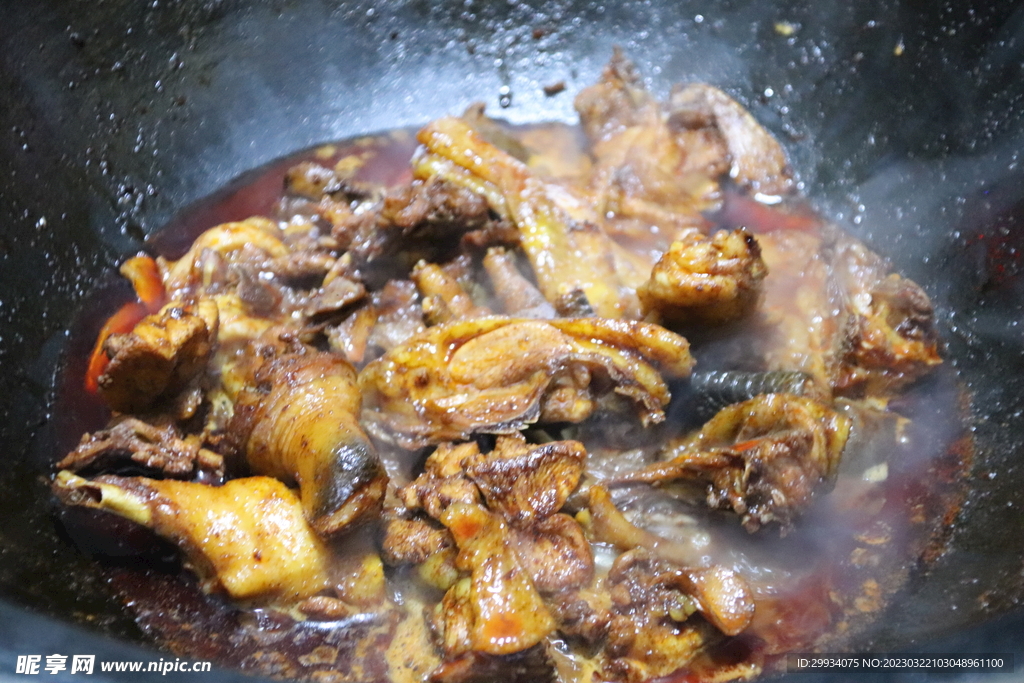 爆炒雞肉
