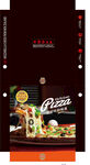 披萨盒包装设计图