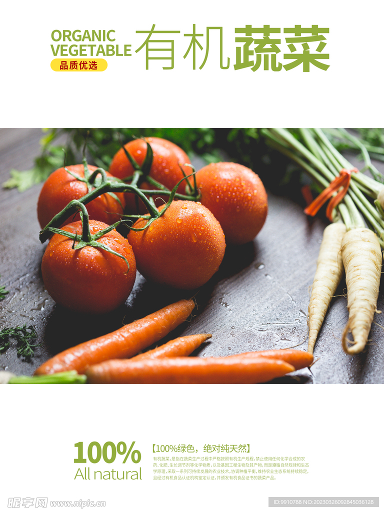 蔬菜海报 西红柿 胡萝卜