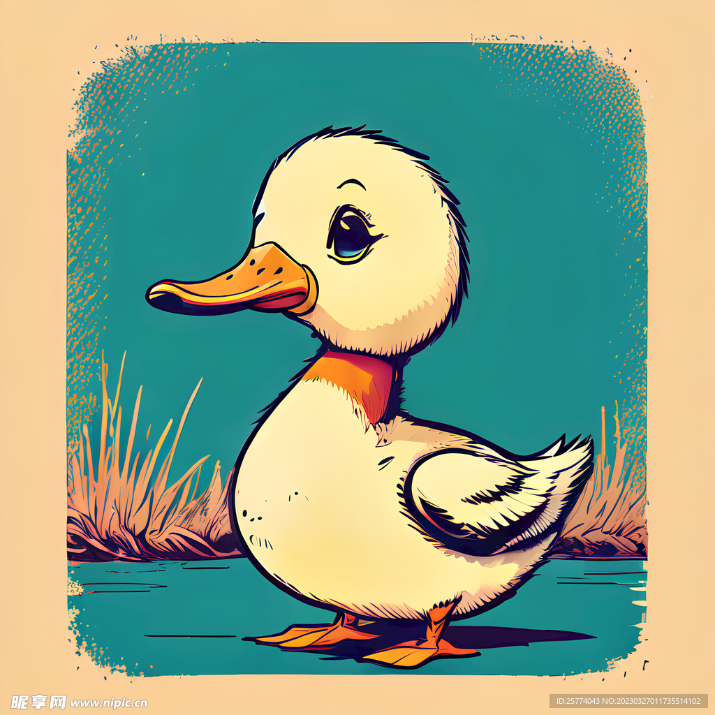鸭子插画