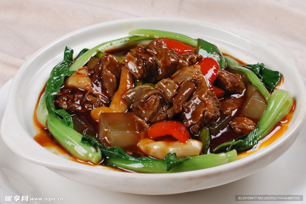涼粉炒牛腩