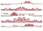 中国风装饰纹云纹边框国风传统