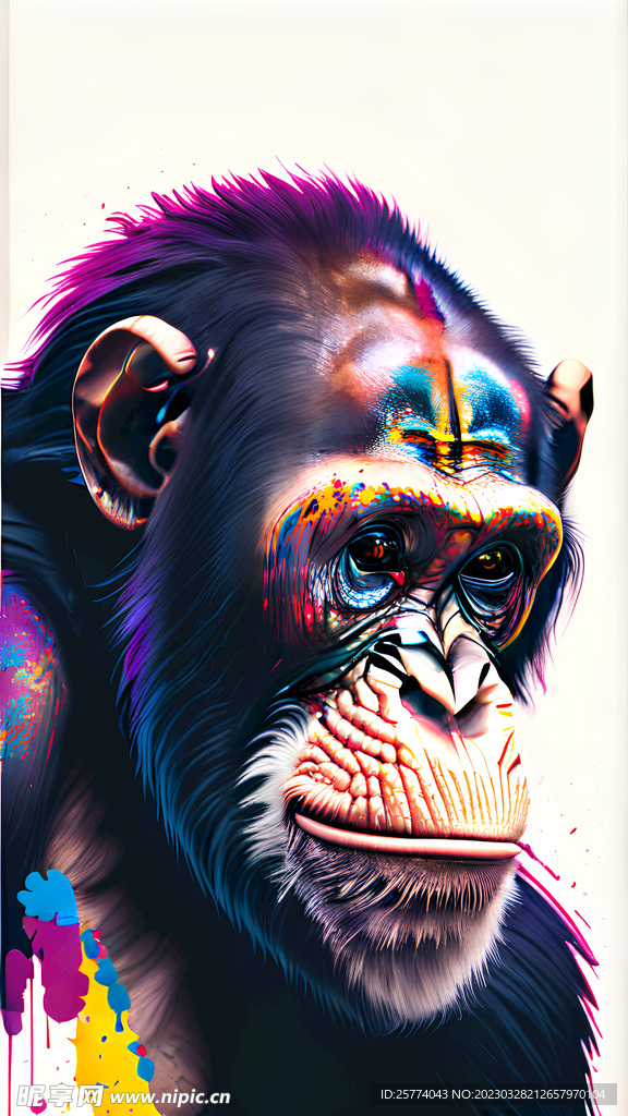 黑猩猩插画