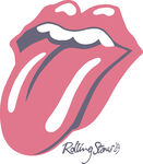 舌头印花英文字母服装logo