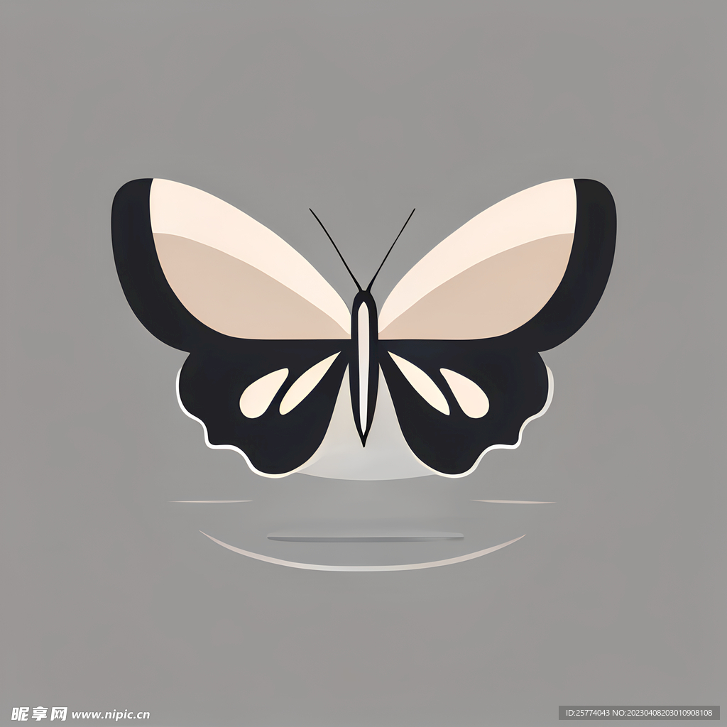 蝴蝶插画图标