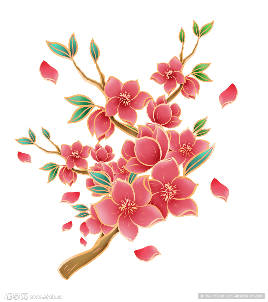 手繪花瓣 梅花