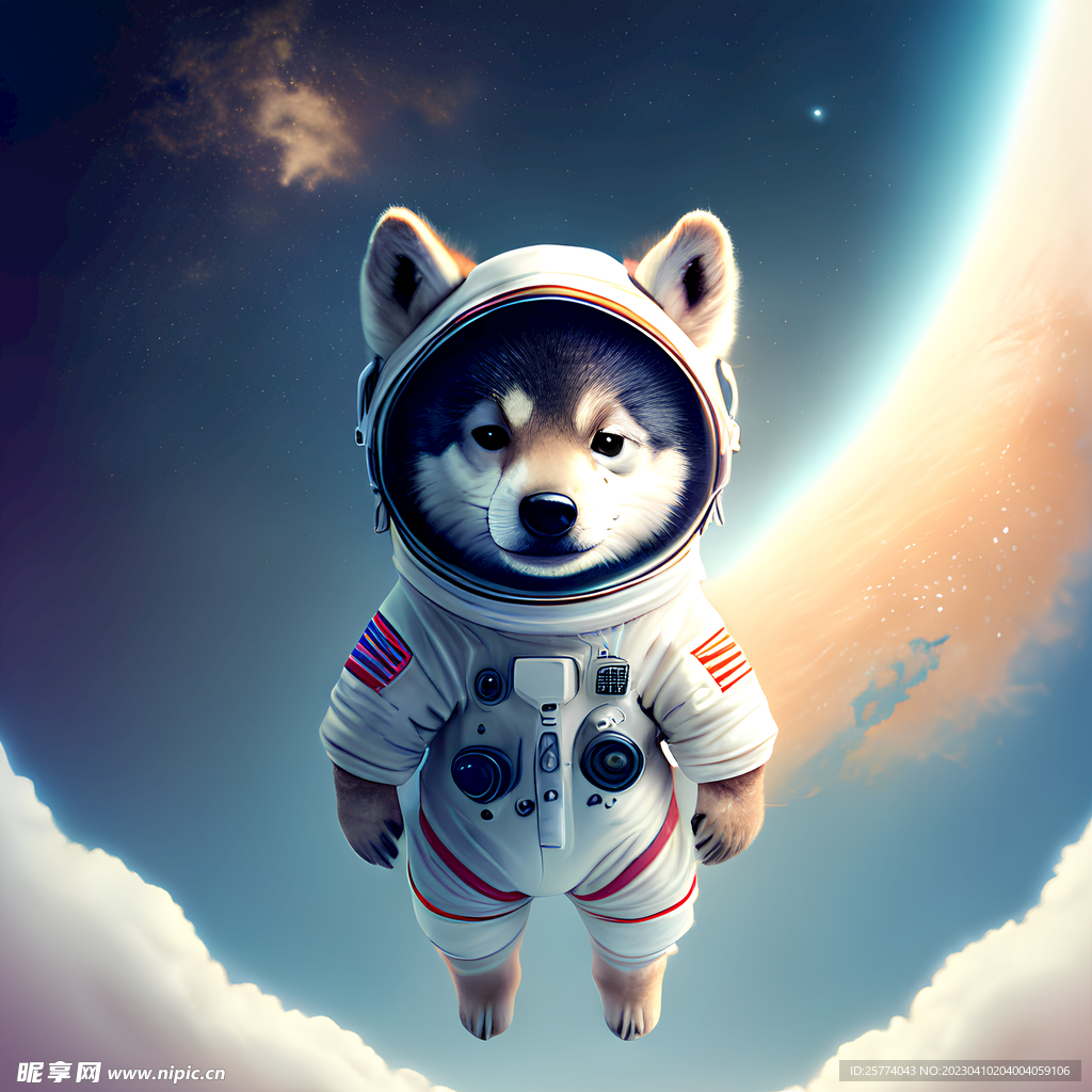 宇航员小狗