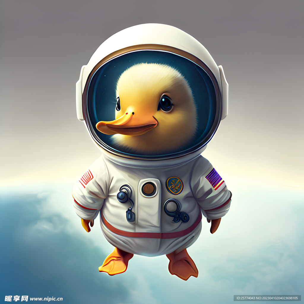 宇航员小鸭子