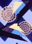 蜗牛蓝色底纹 花纹 图案