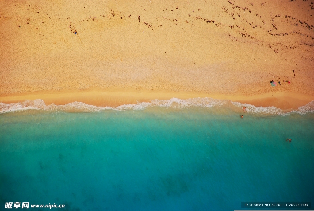 夏天海浪沙灘 