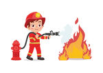儿童防火消防
