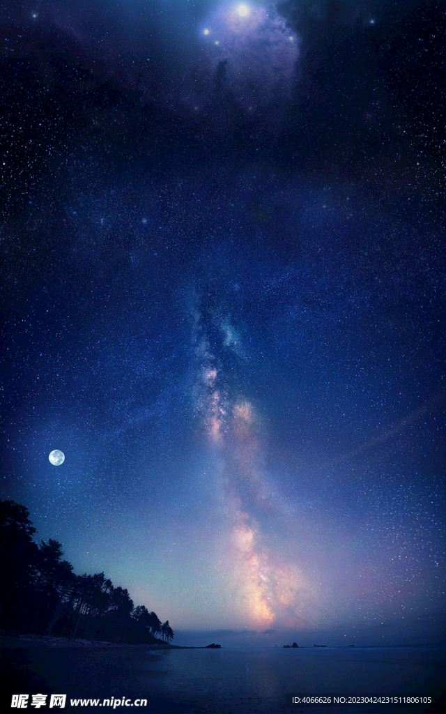 藍(lán)色星空背景