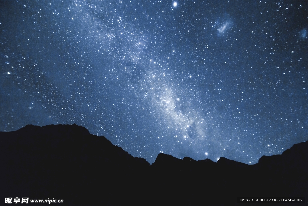 夏季的北極星空圖