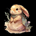 兔子手绘插画