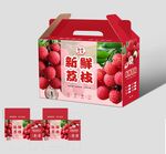 荔枝包装 水果礼盒 广告设计 