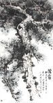 纪德修中国画松树