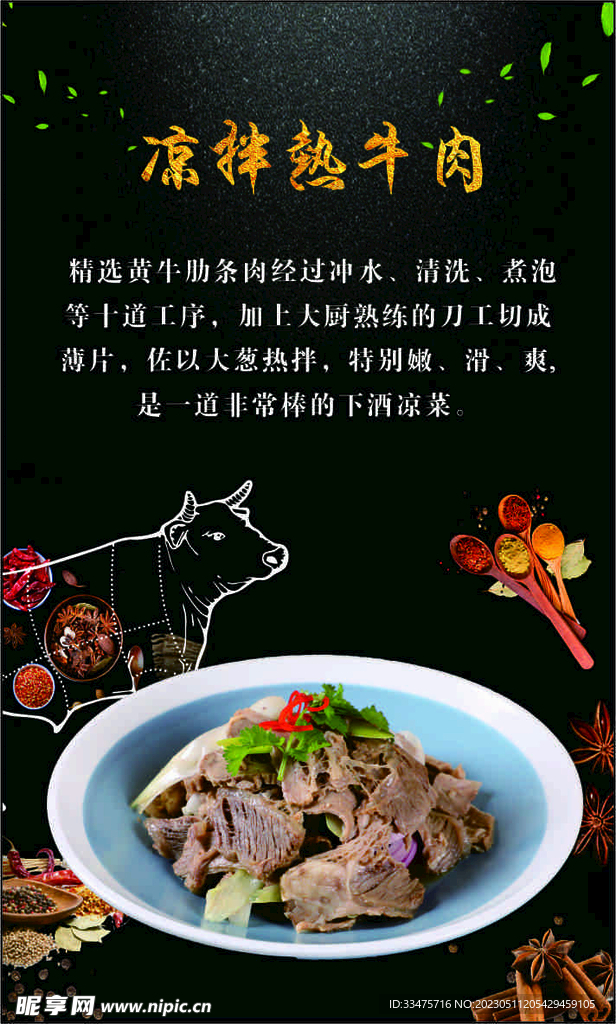 牛肉展板