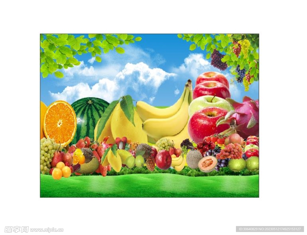 水果背景海报