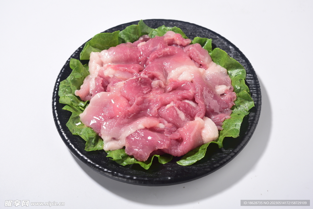 黑豬肉片