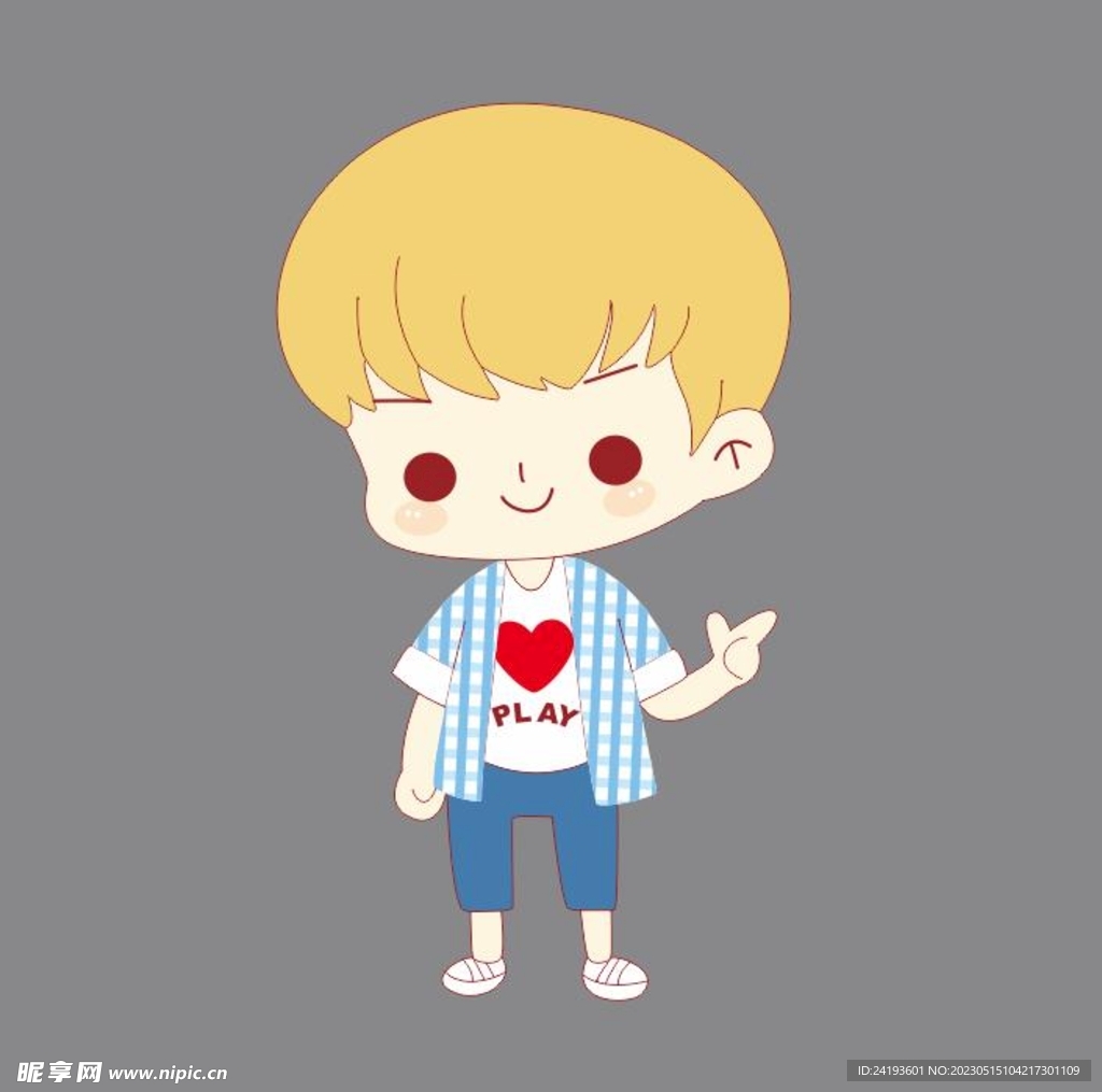 卡通男生